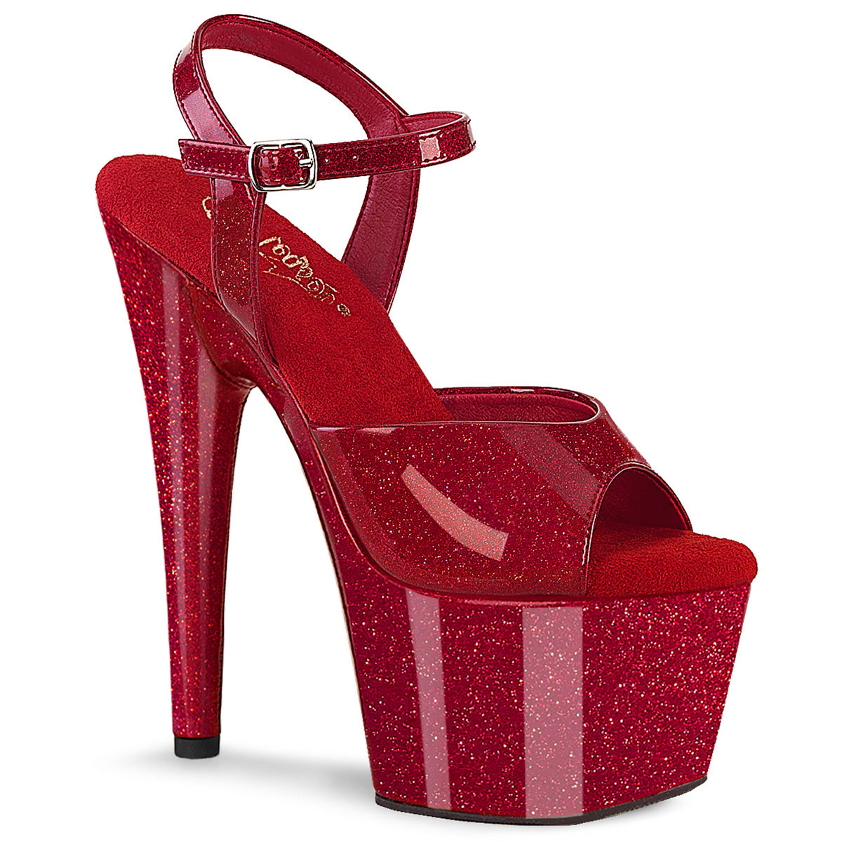 ADORE-709GP 7" Heel, 2 3/4" PF Ankle Strap Sandal
