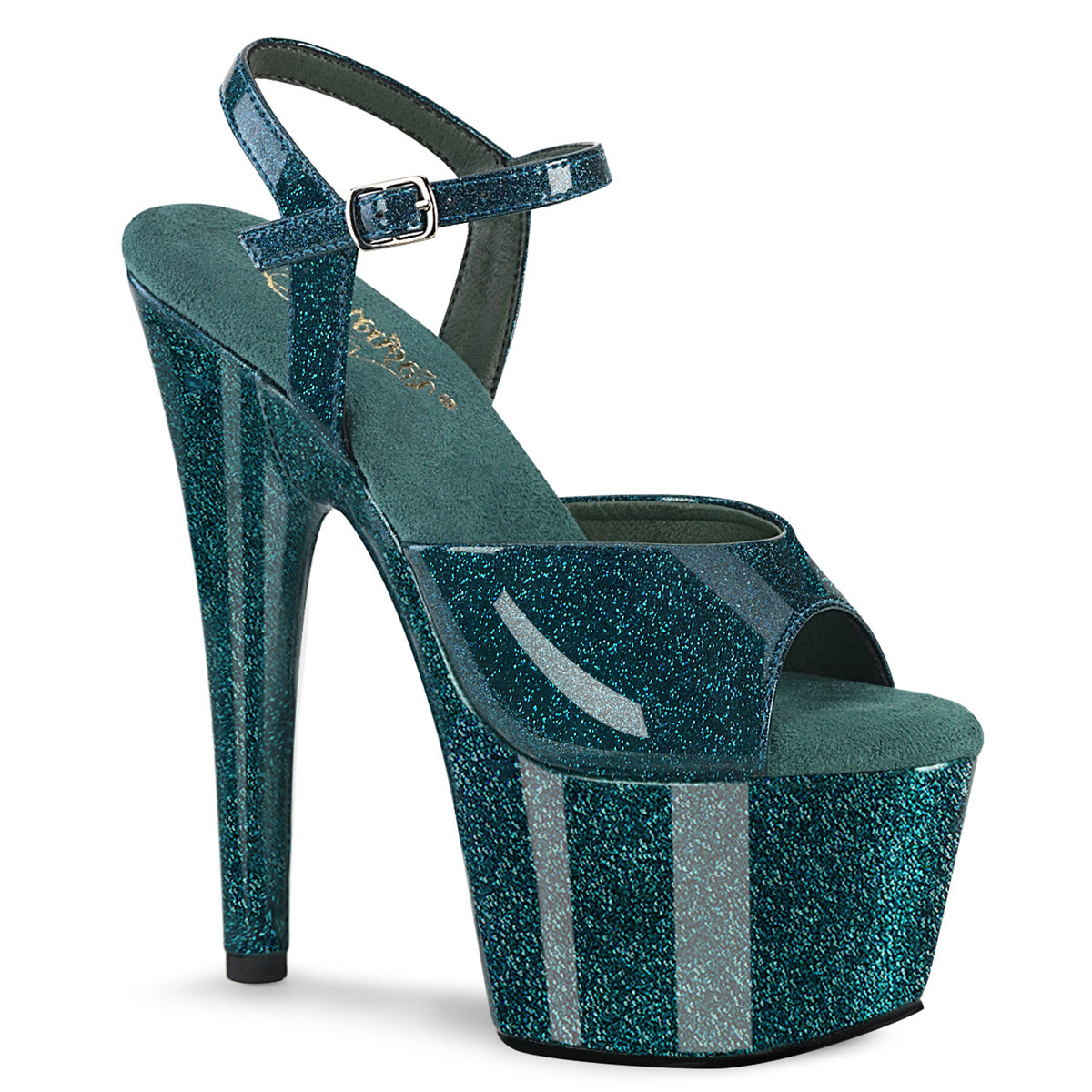 ADORE-709GP 7" Heel, 2 3/4" PF Ankle Strap Sandal