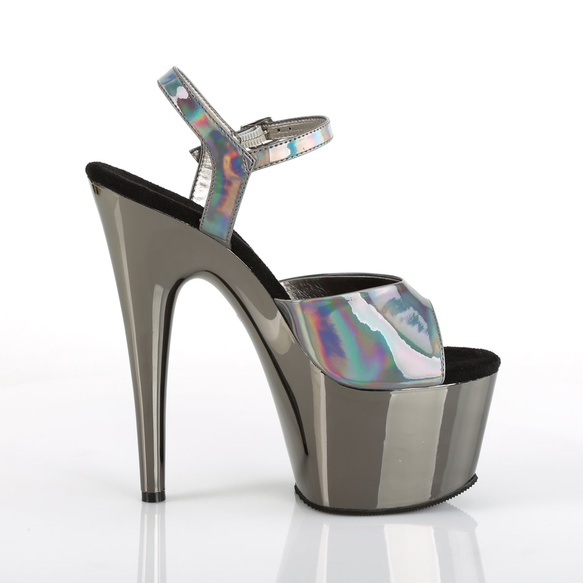 ADORE-709HGCH *7" Heel, 2 3/4" PF Ankle Strap Sandal