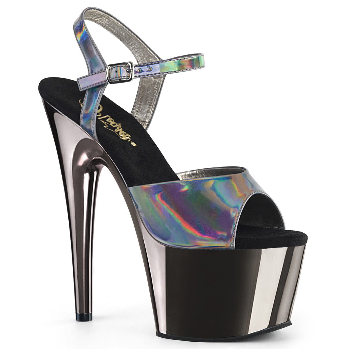 ADORE-709HGCH 7" Heel, 2 3/4" PF Ankle Strap Sandal