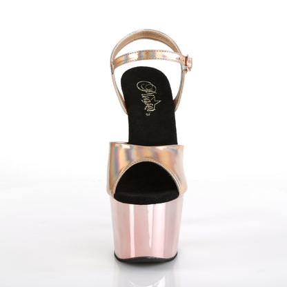 ADORE-709HGCH *7" Heel, 2 3/4" PF Ankle Strap Sandal