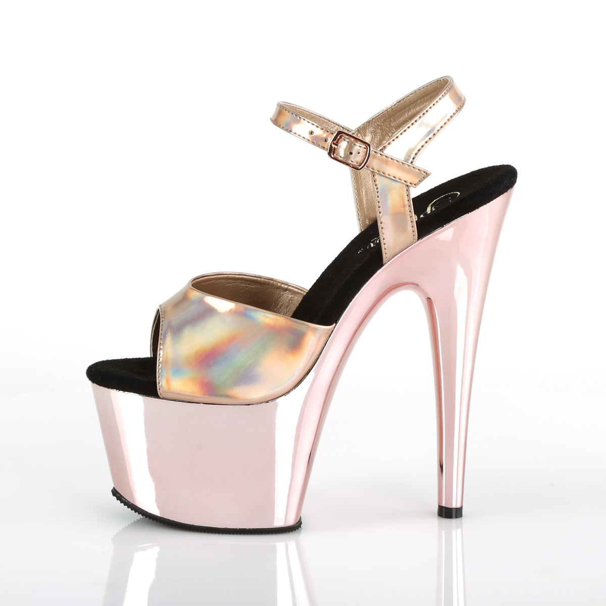 ADORE-709HGCH *7" Heel, 2 3/4" PF Ankle Strap Sandal
