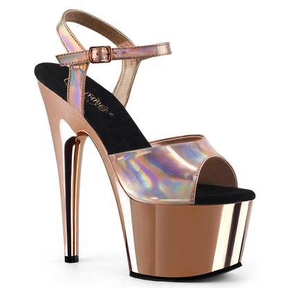 ADORE-709HGCH *7" Heel, 2 3/4" PF Ankle Strap Sandal