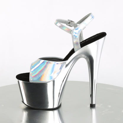 ADORE-709HGCH *7" Heel, 2 3/4" PF Ankle Strap Sandal