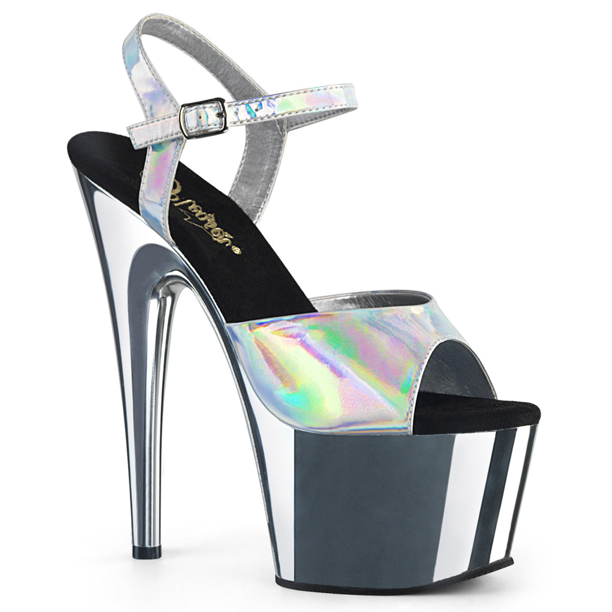 ADORE-709HGCH *7" Heel, 2 3/4" PF Ankle Strap Sandal