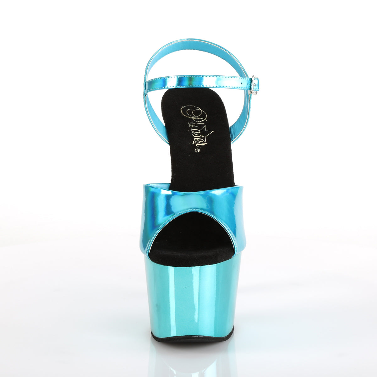 ADORE-709HGCH *7" Heel, 2 3/4" PF Ankle Strap Sandal
