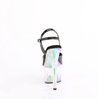 ADORE-709HT 7" Heel, 2 3/4" Tinted PF Ankle Strap Sandal