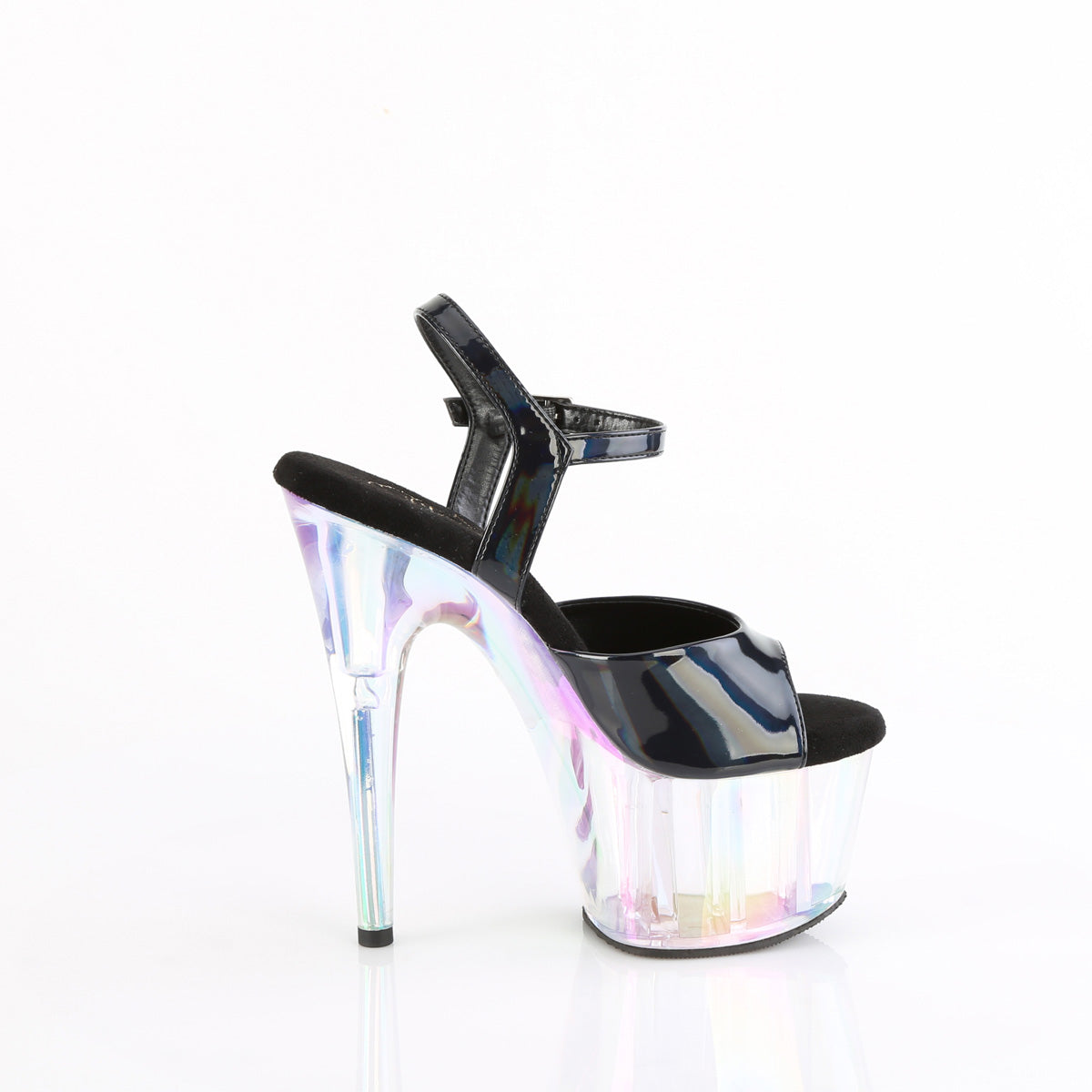 ADORE-709HT 7" Heel, 2 3/4" Tinted PF Ankle Strap Sandal