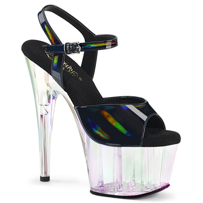 ADORE-709HT 7" Heel, 2 3/4" Tinted PF Ankle Strap Sandal