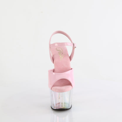 ADORE-709HT 7" Heel, 2 3/4" Tinted PF Ankle Strap Sandal