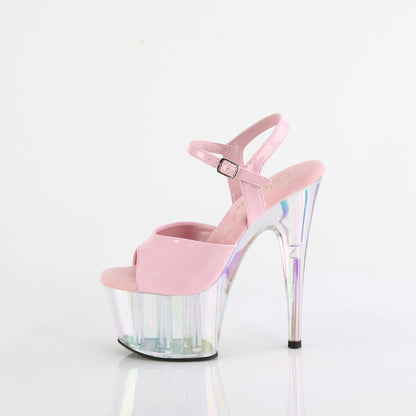 ADORE-709HT 7" Heel, 2 3/4" Tinted PF Ankle Strap Sandal