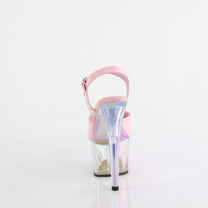 ADORE-709HT 7" Heel, 2 3/4" Tinted PF Ankle Strap Sandal