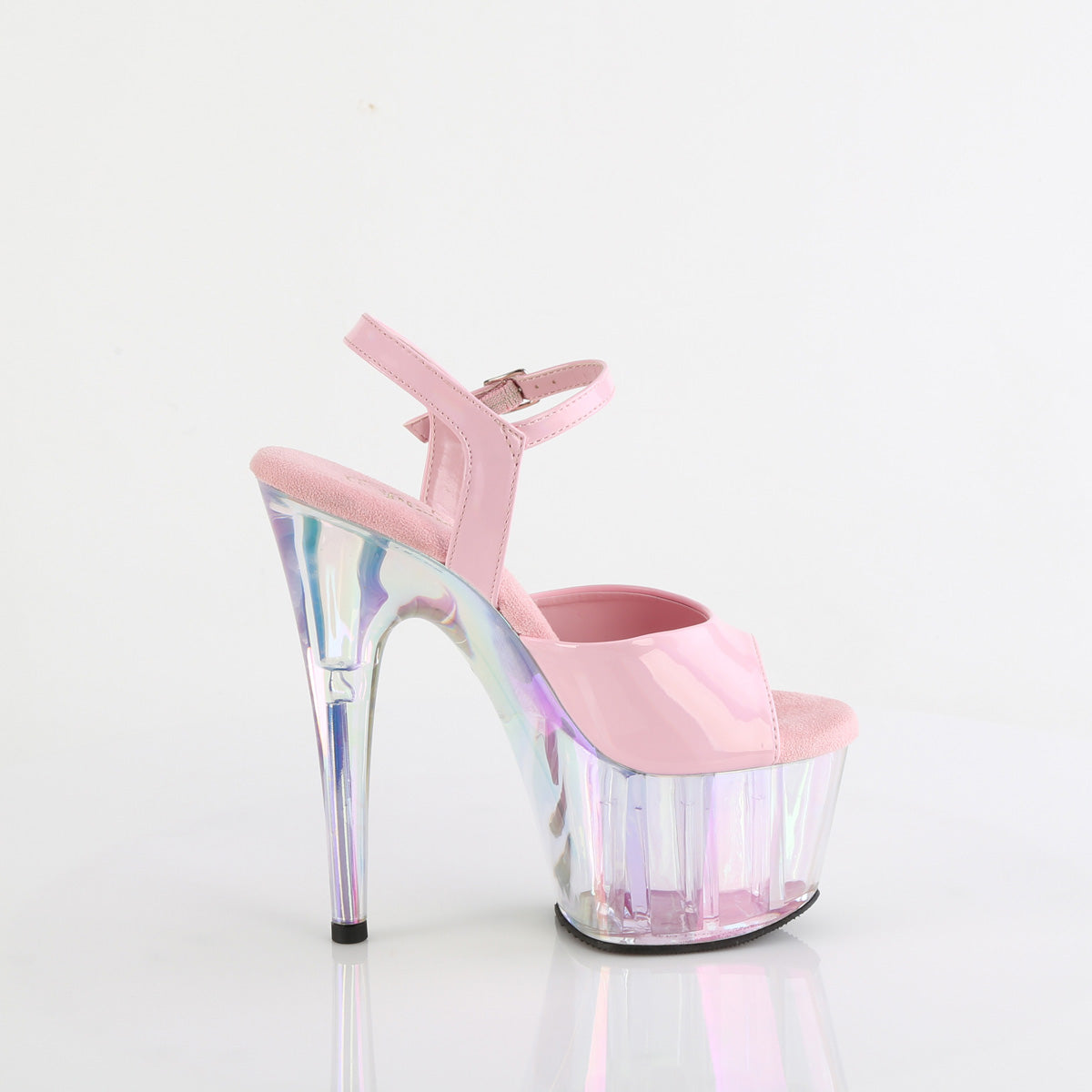 ADORE-709HT 7" Heel, 2 3/4" Tinted PF Ankle Strap Sandal