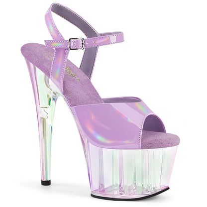 ADORE-709HT **7" Heel, 2 3/4" Tinted PF Ankle Strap Sandal