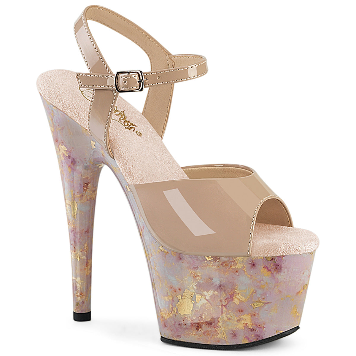 ADORE-709MB 7" Heel, 2 3/4" PF Ankle Strap Sandal