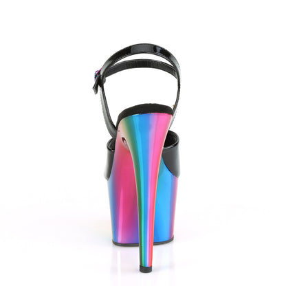ADORE-709RC *7" Heel, 2 3/4" Chrome Plated PF Ankle Strap Sandal