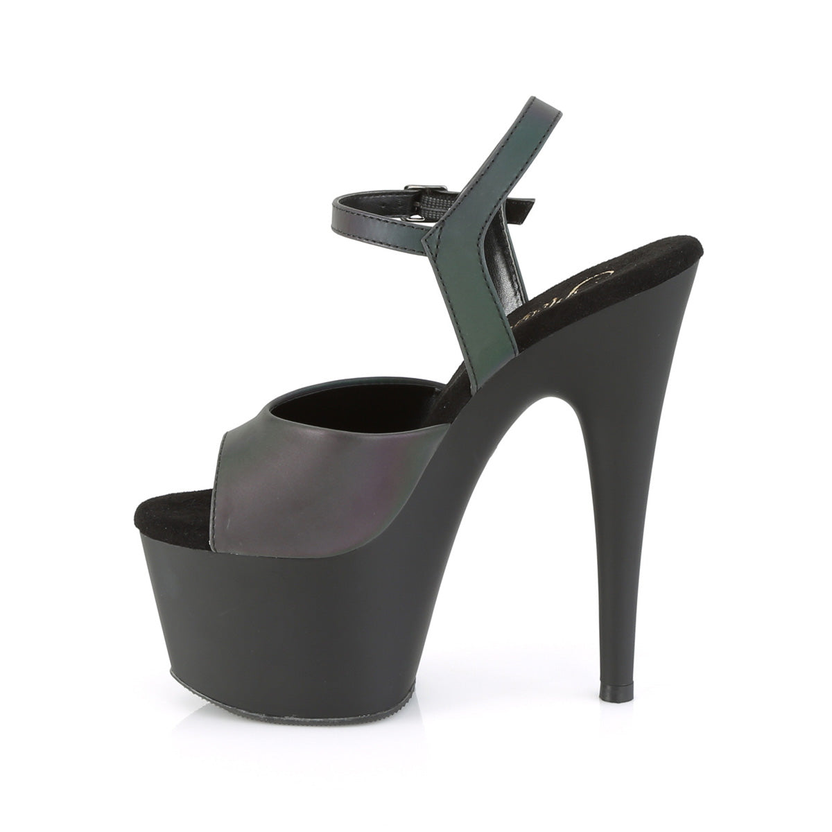 ADORE-709REFL *7" Heel, 2 3/4" PF Ankle Strap Sandal