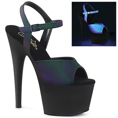 ADORE-709REFL *7" Heel, 2 3/4" PF Ankle Strap Sandal
