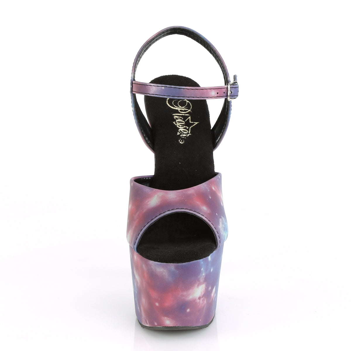 ADORE-709REFL *7" Heel, 2 3/4" PF Ankle Strap Sandal