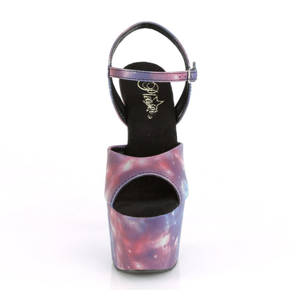 ADORE-709REFL *7" Heel, 2 3/4" PF Ankle Strap Sandal