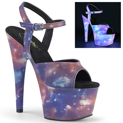 ADORE-709REFL *7" Heel, 2 3/4" PF Ankle Strap Sandal