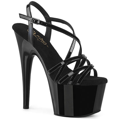 ADORE-713 7" Heel, 2 3/4" PF Criss Cross Strap Sandal