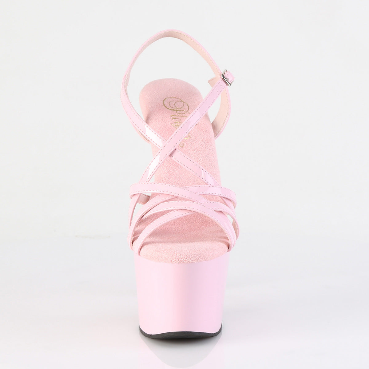 ADORE-713 7" Heel, 2 3/4" PF Criss Cross Strap Sandal
