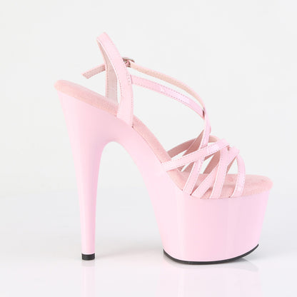 ADORE-713 7" Heel, 2 3/4" PF Criss Cross Strap Sandal