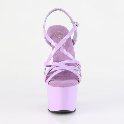 ADORE-713 7" Heel, 2 3/4" PF Criss Cross Strap Sandal