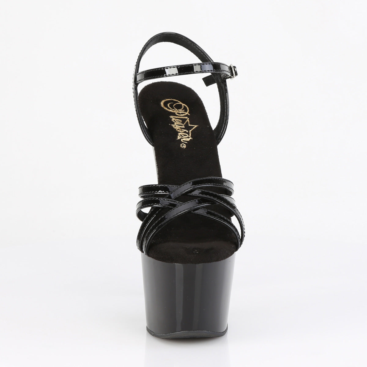 ADORE-717 7" Heel, 2 3/4" PF Criss Cross Ankle Strap Sandal