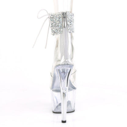 ADORE-724RS-02 7" Heel, 2 3/4" PF Ankle Cuff Sandal w/RS, Back Zip