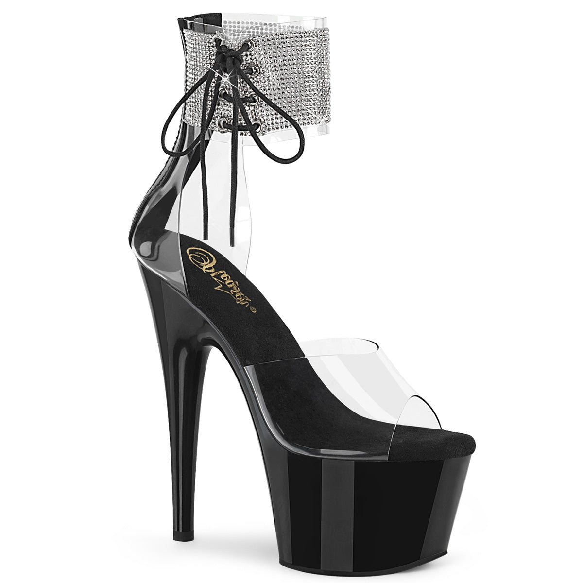 ADORE-724RS *7" Heel, 2 3/4" PF RS Ankle Cuff Sandal, Back Zip