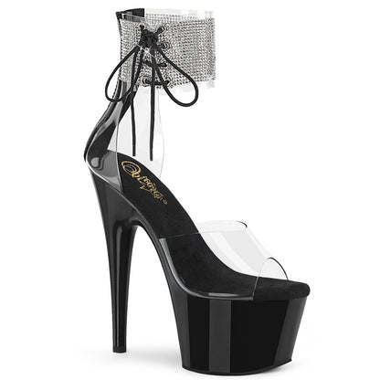ADORE-724RS *7" Heel, 2 3/4" PF RS Ankle Cuff Sandal, Back Zip