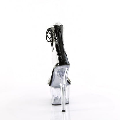 ADORE-727RS 7" Heel, 2 3/4" PF Ankle Cuff Sandal w/RS, Back Zip