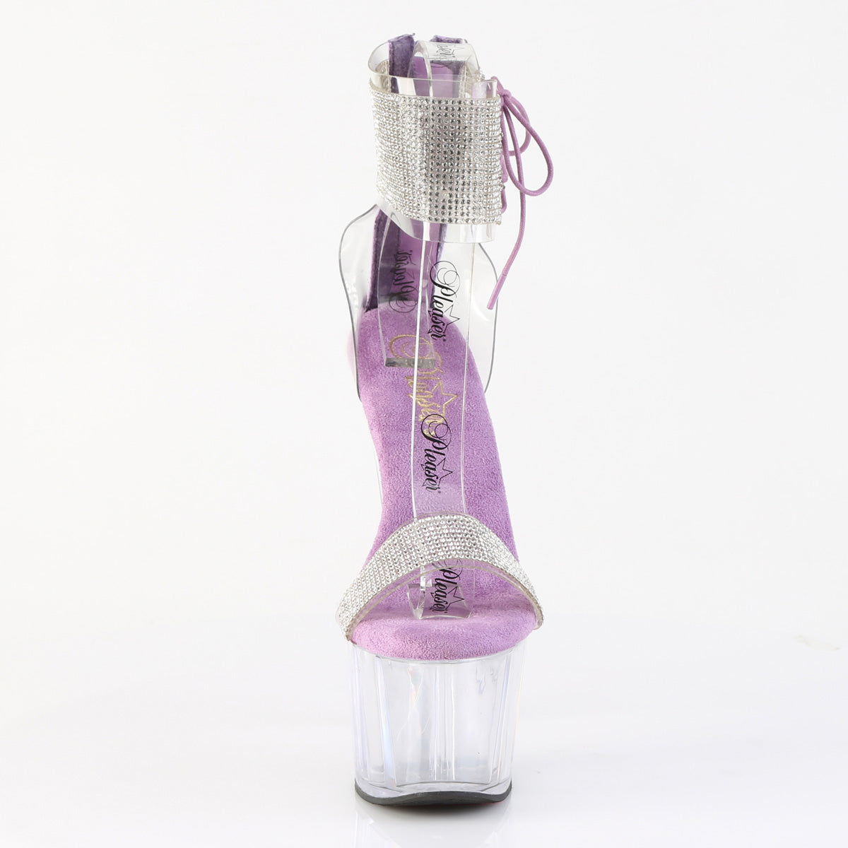 ADORE-727RS 7" Heel, 2 3/4" PF Ankle Cuff Sandal w/RS, Back Zip