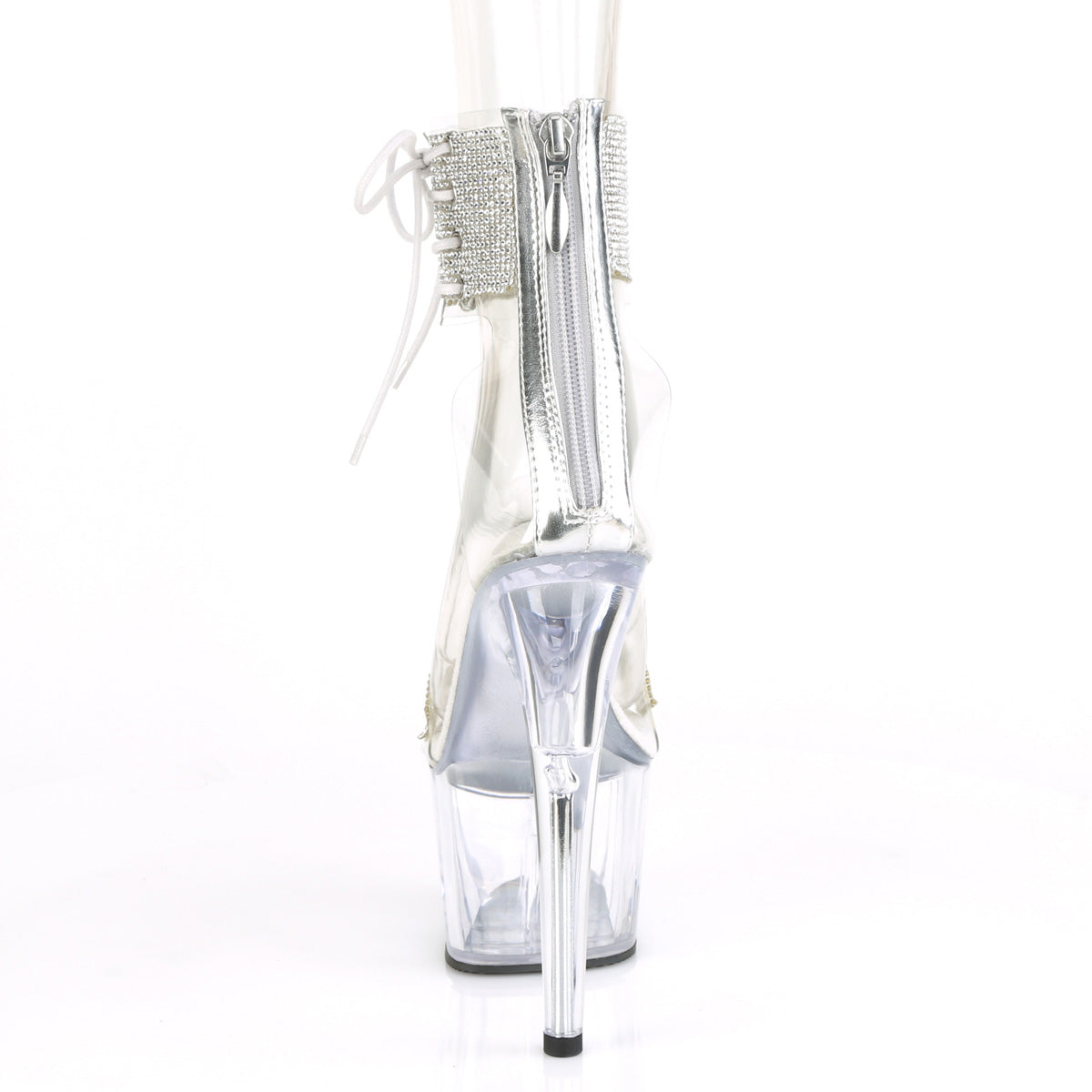 ADORE-727RS 7" Heel, 2 3/4" PF Ankle Cuff Sandal w/RS, Back Zip