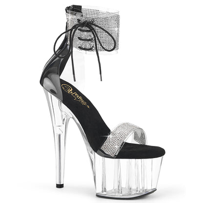ADORE-727RS 7" Heel, 2 3/4" PF Ankle Cuff Sandal w/RS, Back Zip