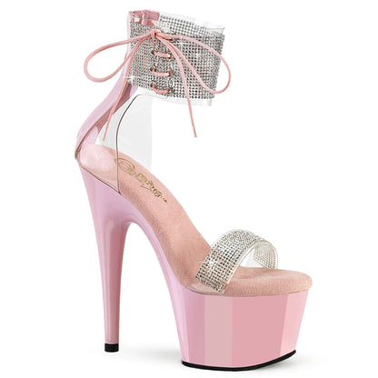 ADORE-727RS 7" Heel, 2 3/4" PF Ankle Cuff Sandal w/RS, Back Zip