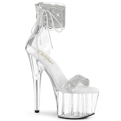 ADORE-727RS 7" Heel, 2 3/4" PF Ankle Cuff Sandal w/RS, Back Zip