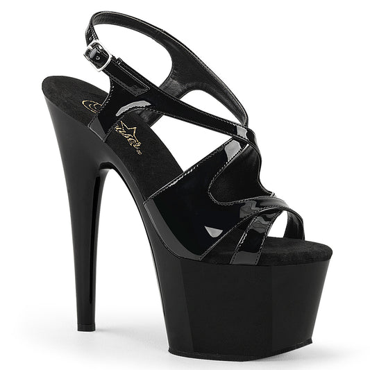 ADORE-730 7" Heel, 2 3/4" PF Criss Cross Slingback Sandal
