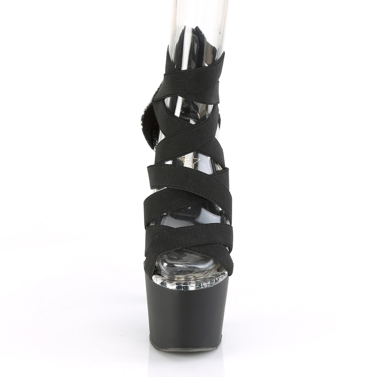 ADORE-748SP *7" Heel, 2 3/4" PF Close Back Criss Cross Sandal, Back Zip