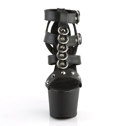 ADORE-758 7" Heel, 2 3/4" PF T-Strap Close Back Sandal