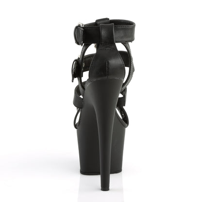 ADORE-758 7" Heel, 2 3/4" PF T-Strap Close Back Sandal