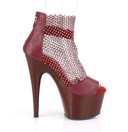 ADORE-765RM *7" Heel, 2 3/4" PF Close Back Shootie Sandal, Back Zip
