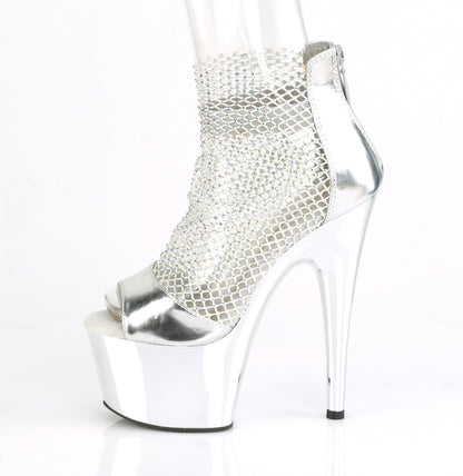 ADORE-765RM *7" Heel, 2 3/4" PF Close Back Shootie Sandal, Back Zip