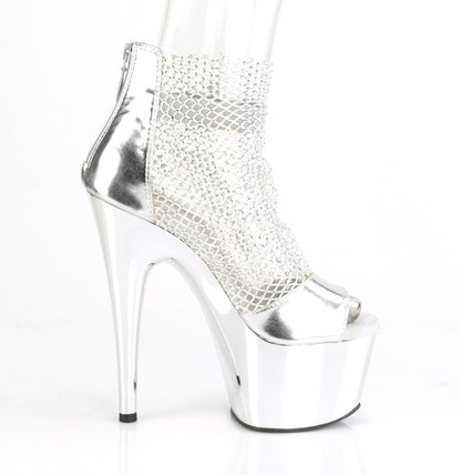 ADORE-765RM *7" Heel, 2 3/4" PF Close Back Shootie Sandal, Back Zip