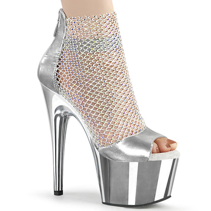 ADORE-765RM *7" Heel, 2 3/4" PF Close Back Shootie Sandal, Back Zip