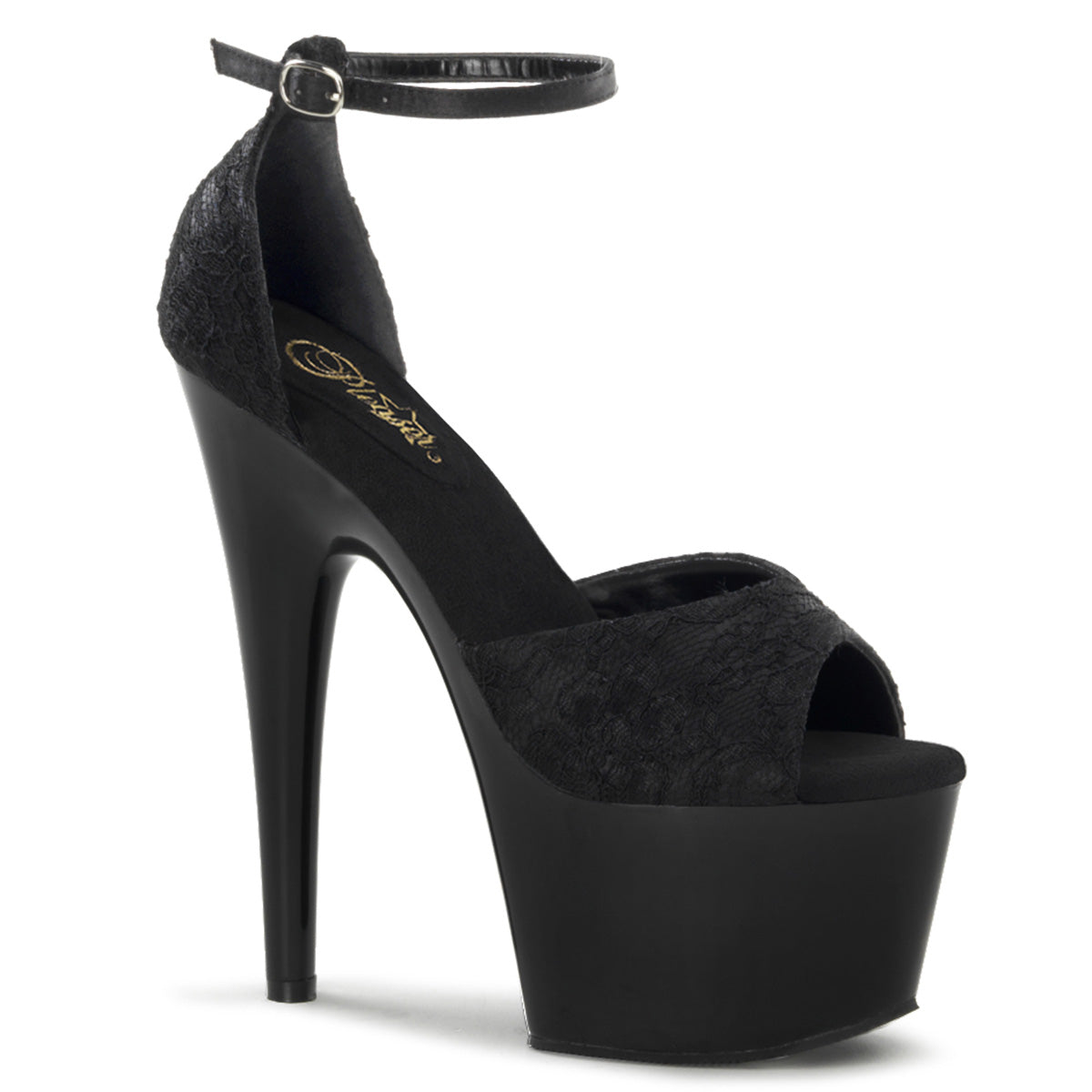 ADORE-768 *7" Heel, 2 3/4" PF Open Toe Ankle Strap D'Orsay Sandal