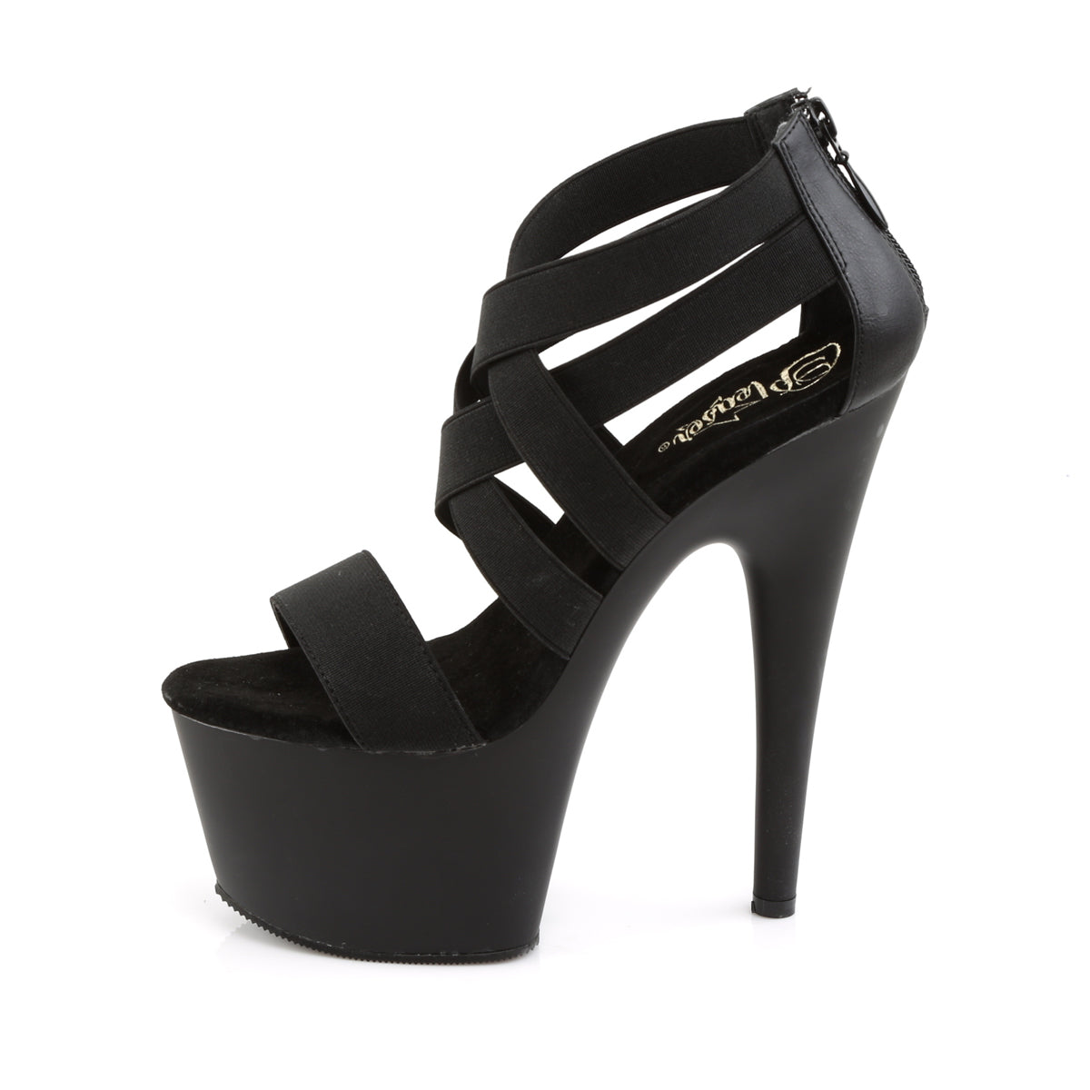 ADORE-769 7" Heel, 2 3/4" PF Criss Cross Sandal