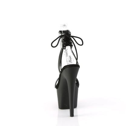 ADORE-770 *7" Heel, 2 3/4" PF Lace-Up Back Ankle Cuff Sandal w/RS